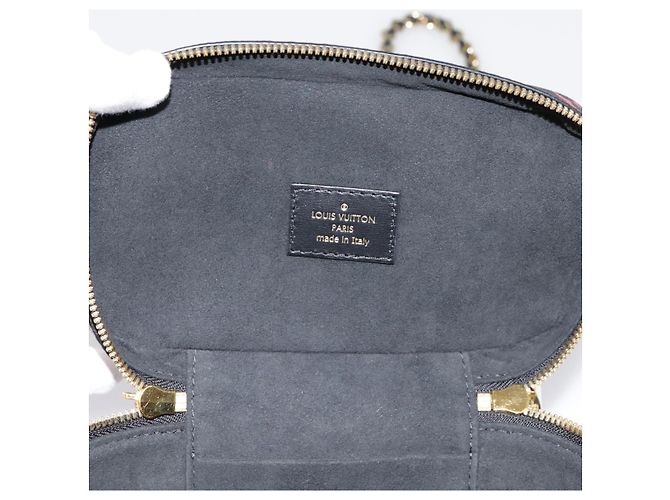 LOUIS VUITTON Monogram Game On Vanity PM Borsa a Mano Nera M57482 LV Auth 89082SM Nero - vista 21