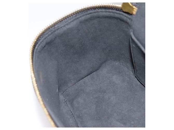 LOUIS VUITTON Monogram Game On Vanity PM Borsa a Mano Nera M57482 LV Auth 89082SM Nero - vista 22