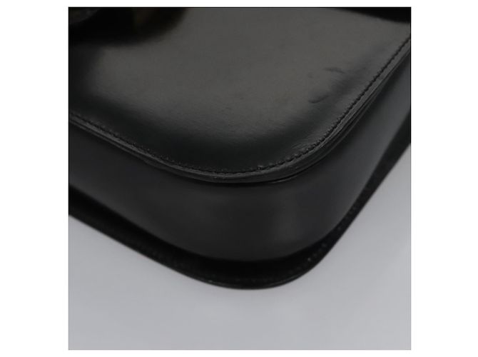 Céline Borsa a mano CELINE in pelle nera e oro Auth BD058V Nero D'oro - vista 16