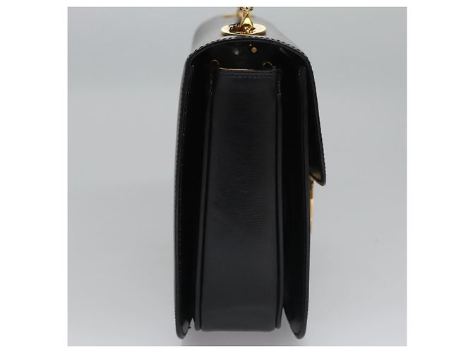 Céline Borsa a mano CELINE in pelle nera e oro Auth BD058V Nero D'oro - vista 4