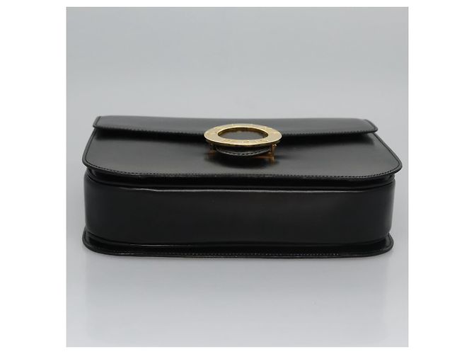 Céline Borsa a mano CELINE in pelle nera e oro Auth BD058V Nero D'oro - vista 5