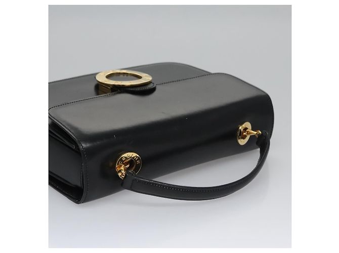 Céline Borsa a mano CELINE in pelle nera e oro Auth BD058V Nero D'oro - vista 6