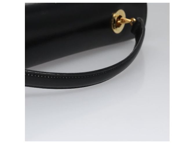 Céline Borsa a mano CELINE in pelle nera e oro Auth BD058V Nero D'oro - vista 7