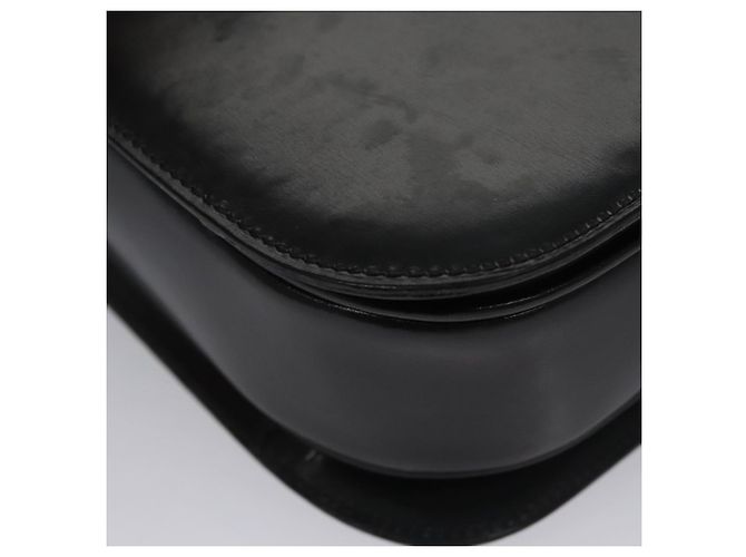Céline Borsa a mano CELINE in pelle nera e oro Auth BD058V Nero D'oro - vista 8