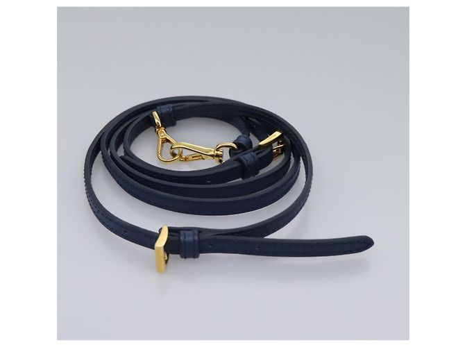 Borsa a Spalla PRADA in Nylon Blu Oro Auth KD114V D'oro - vista 25