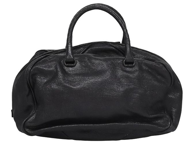 Autre Marque BORSA IN PELLE DI CAPRA BOTTEGA VENETA NERA Auth mr1050V Nero - vista 2
