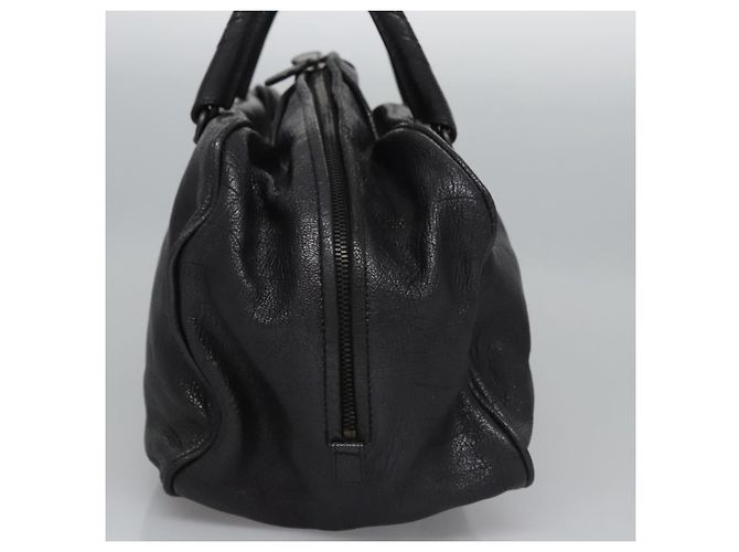 Autre Marque BORSA IN PELLE DI CAPRA BOTTEGA VENETA NERA Auth mr1050V Nero - vista 3