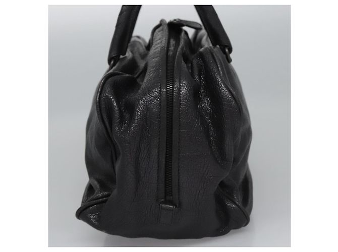 Autre Marque BORSA IN PELLE DI CAPRA BOTTEGA VENETA NERA Auth mr1050V Nero - vista 4