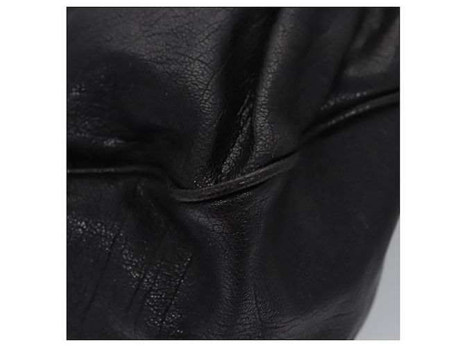 Autre Marque BORSA IN PELLE DI CAPRA BOTTEGA VENETA NERA Auth mr1050V Nero - vista 9