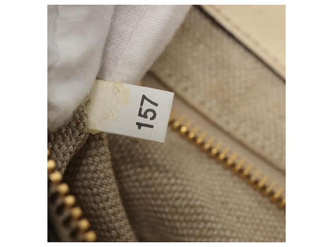 PRADA Canapa GM Borsa a mano in tela blu oro Auth EC334 D'oro - vista 12
