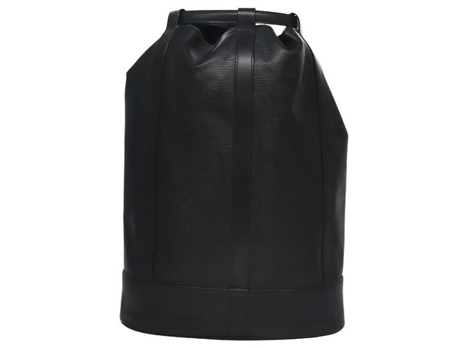 LOUIS VUITTON Borsa a Spalla Epi Randonnee GM Nera M43082 LV Auth BA326 Nero - vista 13