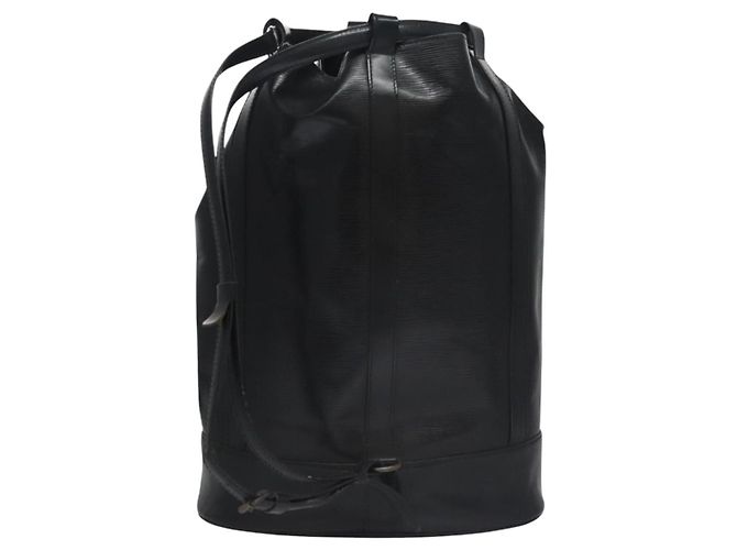 LOUIS VUITTON Borsa a Spalla Epi Randonnee GM Nera M43082 LV Auth BA326 Nero - vista 2