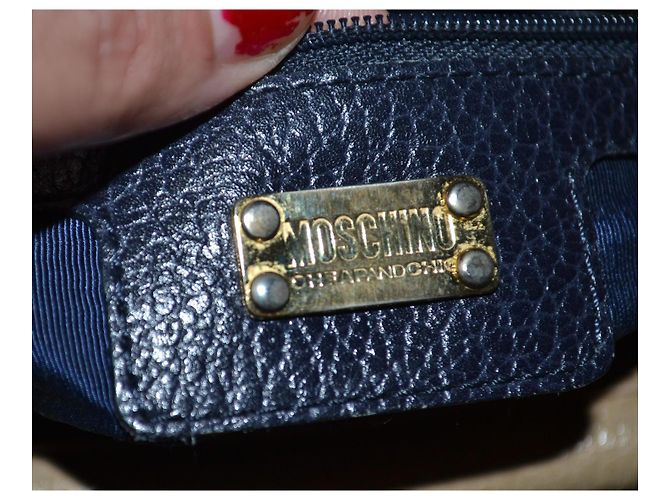 borsa a tracolla Moschino Cheap And Chic in pelle marrone - vista 7
