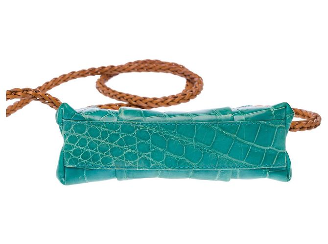 Autre Marque Borsa NON FIRMATA in Coccodrillo Verde - 102731 - vista 9