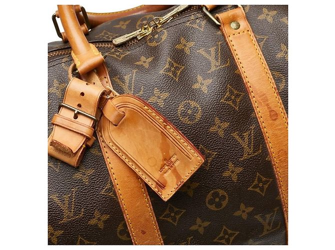Borsa Boston Louis Vuitton Monogram Keepall 50 Marrone - vista 10