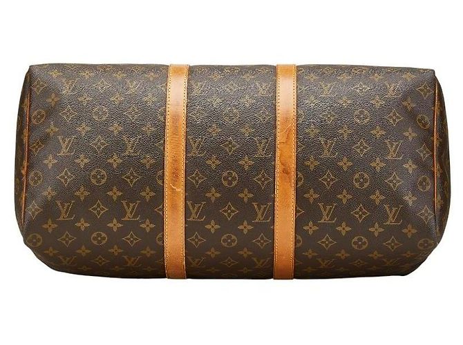 Borsa Boston Louis Vuitton Monogram Keepall 50 Marrone - vista 3