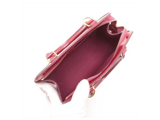 Borsa Louis Vuitton Vernis Blair PM Rosa in pelle - vista 3
