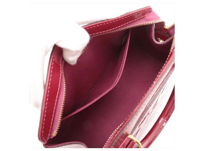 Borsa Louis Vuitton Vernis Blair PM Rosa in pelle - vista 4
