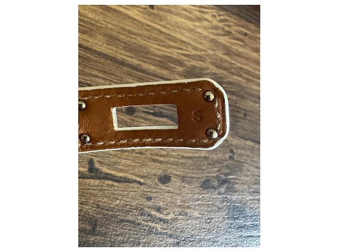 Bracciale Hermès Kelly Double Tour Bianco Pelle - vista 7