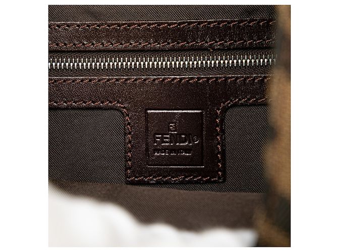 Fendi Braune Zucca Canvas Schultertasche - Ansicht 10
