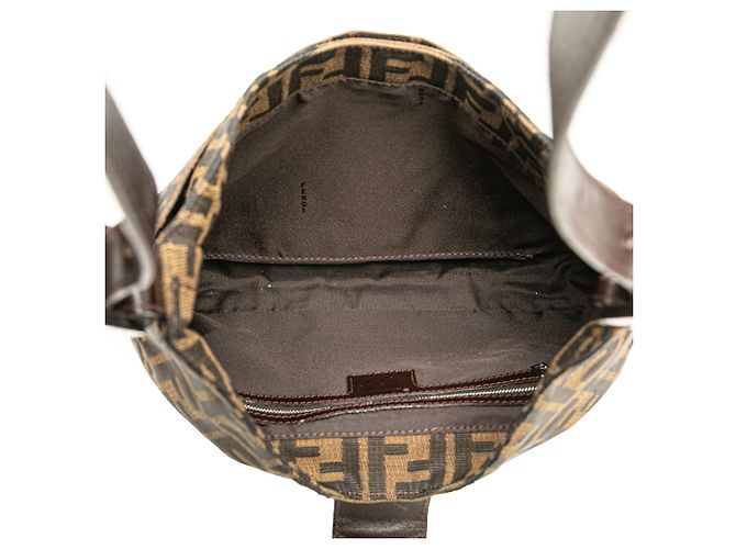 Fendi Braune Zucca Canvas Schultertasche - Ansicht 4
