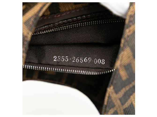 Fendi Braune Zucca Canvas Schultertasche - Ansicht 5