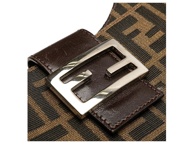 Fendi Braune Zucca Canvas Schultertasche - Ansicht 6