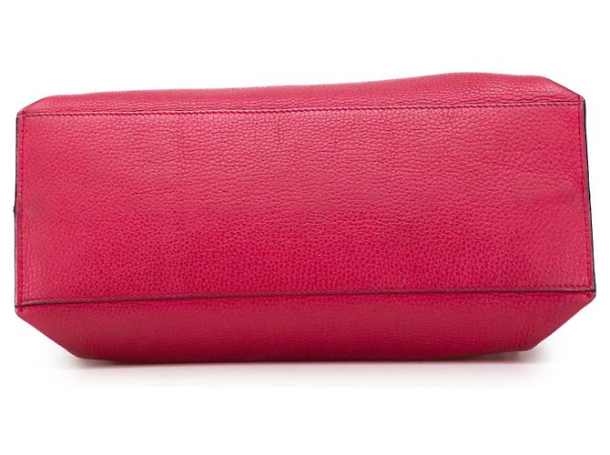 Bamboo Bolsa Satchel Daily Gucci em couro de bezerro rosa tamanho Medium com alça de bambu - vista 3