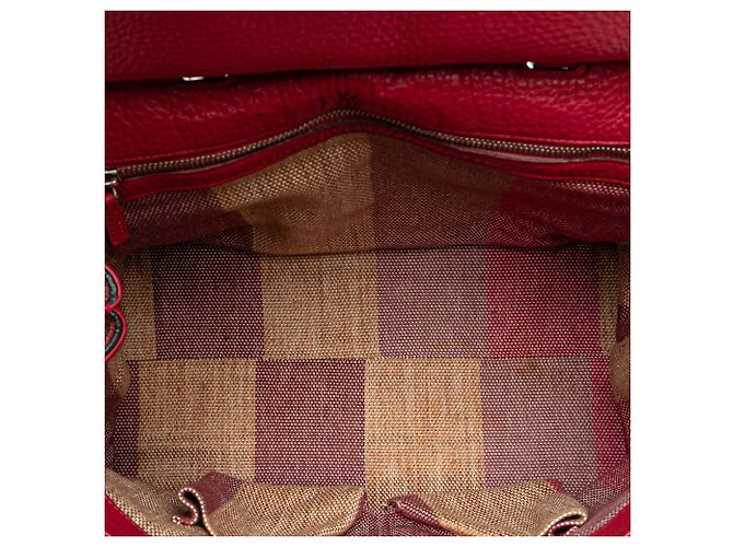 Bamboo Bolsa Satchel Daily Gucci em couro de bezerro rosa tamanho Medium com alça de bambu - vista 4