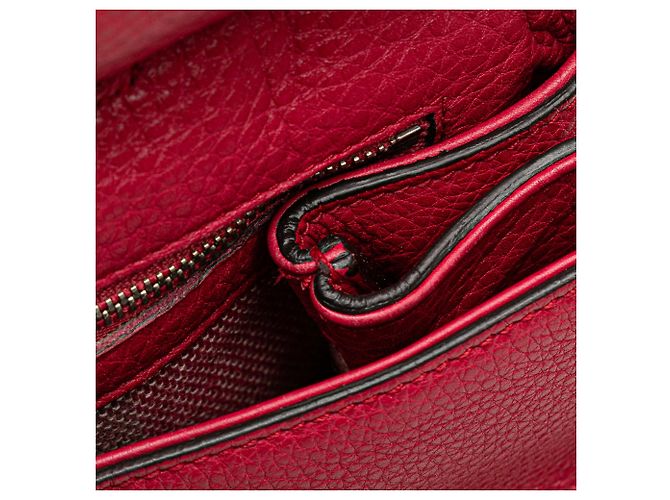 Bamboo Bolsa Satchel Daily Gucci em couro de bezerro rosa tamanho Medium com alça de bambu - vista 8