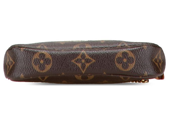 Mini Pochette Accessoires Louis Vuitton aus braunem Monogramm - Ansicht 3