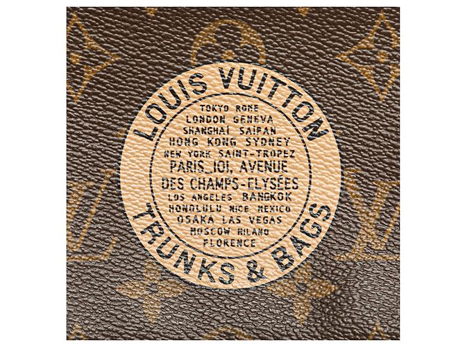Mini Pochette Accessoires Louis Vuitton aus braunem Monogramm - Ansicht 8
