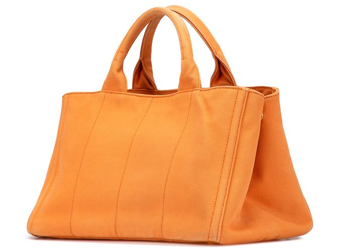 Prada Orange Canvas Canapa Bijoux Handtasche - Ansicht 2
