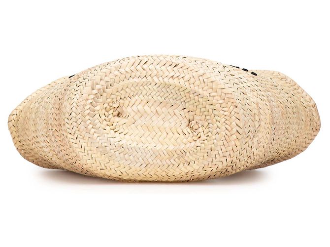 Céline Celine Panier Tote Classic in Raffia Beige - vista 3