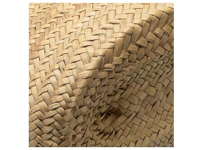 Céline Celine Panier Tote Classic in Raffia Beige - vista 8