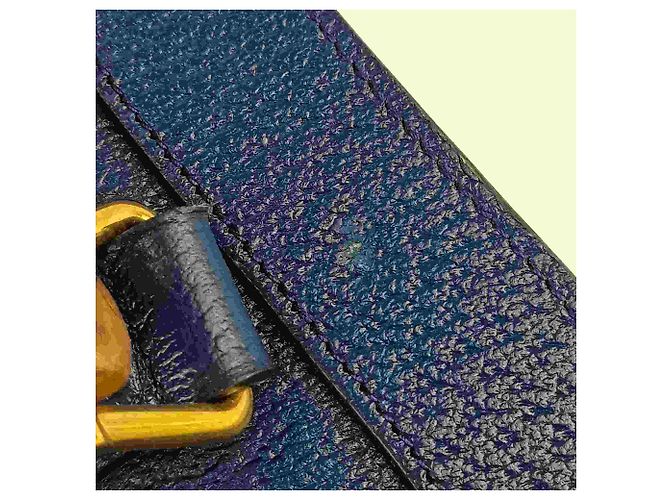 Borsa Tote Media Gucci Diana Blu - vista 7