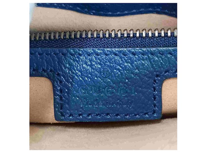 Borsa Tote Media Gucci Diana Blu - vista 9