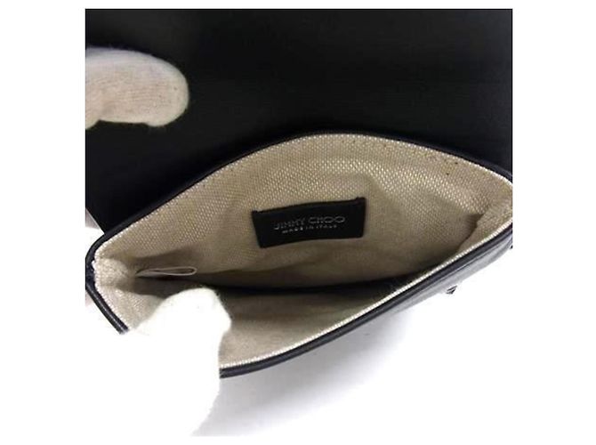 Borsa a Spalla Jimmy Choo Kimi Messenger RCX Nero - vista 5