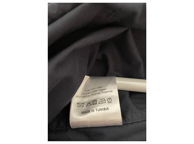 Sandro Paris – Navy blue hooded anorak, half-zip & kangaroo pocket – Size M - view 7
