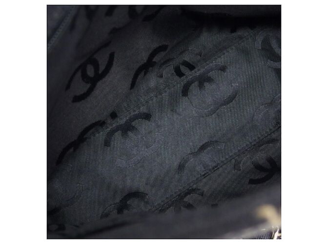 Borsa Tote Chanel Wild Stitch Chain Nero Grigio antracite - vista 8
