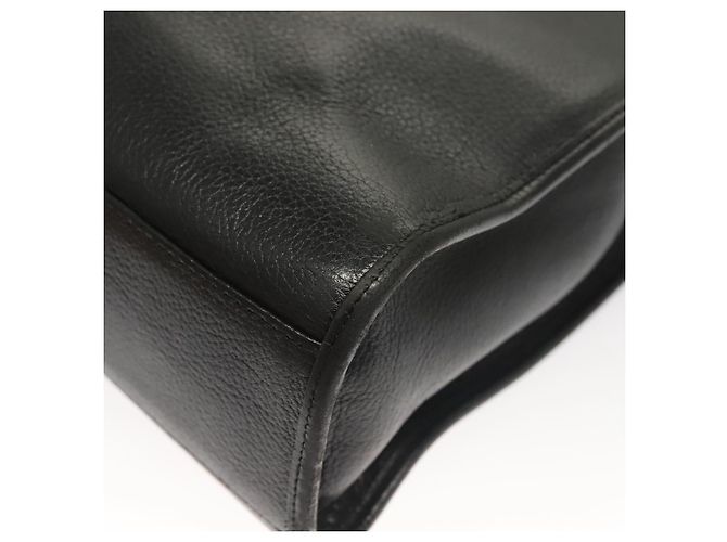 SAINT LAURENT Borsa a Spalla Pelle Nera Oro Auth 132147 Nero D'oro - vista 15
