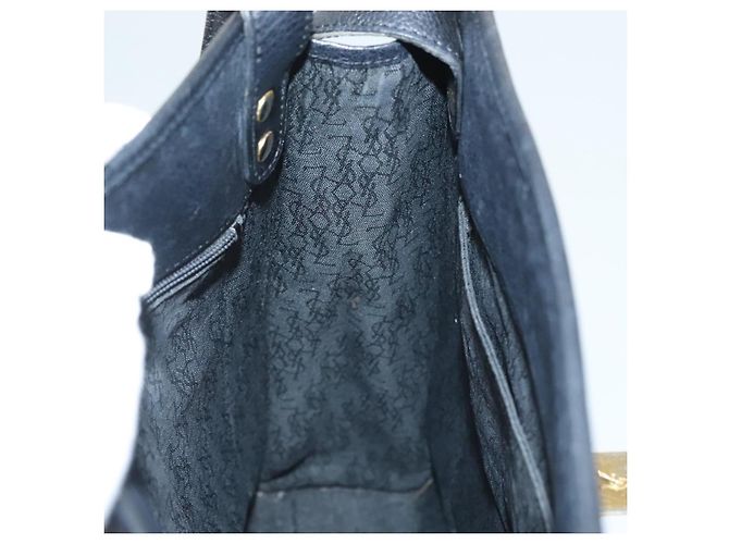 SAINT LAURENT Borsa a Spalla Pelle Nera Oro Auth 132147 Nero D'oro - vista 18