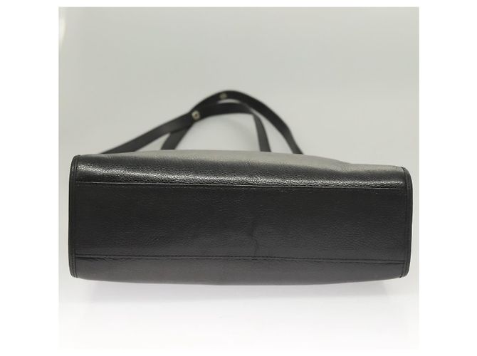 SAINT LAURENT Borsa a Spalla Pelle Nera Oro Auth 132147 Nero D'oro - vista 5