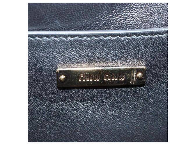 Borsa a Spalla Miu Miu Matelassé Bijoux Velluto Rosso Vino Oro Auth 118941M D'oro Bordò - vista 22