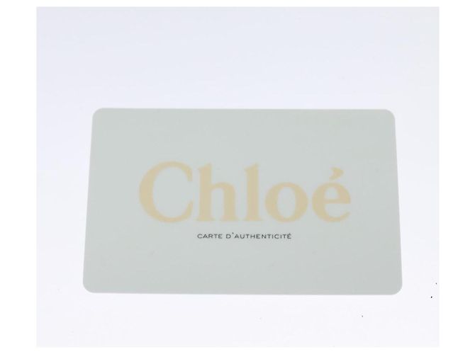 Chloé Borsa a Spalla Chloe Fay in Pelle Scamosciata Oro Grigio Auth gh269 Marrone D'oro - vista 12