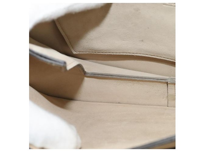 Chloé Borsa a Spalla Chloe Fay in Pelle Scamosciata Oro Grigio Auth gh269 Marrone D'oro - vista 21