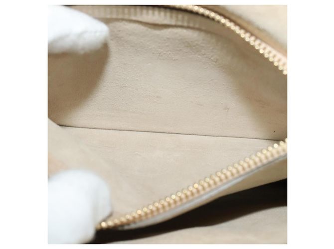 Chloé Borsa a Spalla Chloe Fay in Pelle Scamosciata Oro Grigio Auth gh269 Marrone D'oro - vista 22