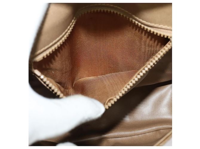 Céline Borsa a Spalla in Tela Macadam CELINE Beige Oro Auth bs27831 D'oro - vista 11