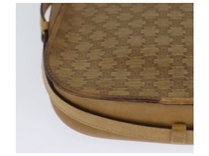 Céline Borsa a Spalla in Tela Macadam CELINE Beige Oro Auth bs27831 D'oro - vista 16