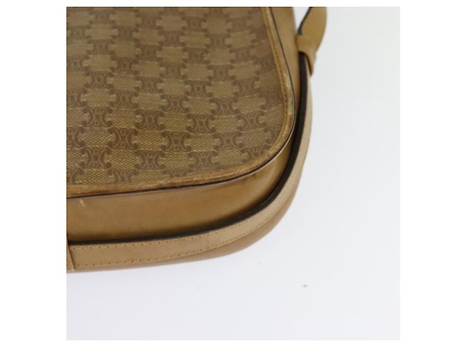 Céline Borsa a Spalla in Tela Macadam CELINE Beige Oro Auth bs27831 D'oro - vista 17